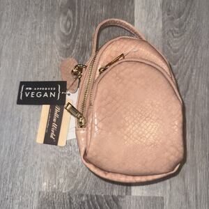 Mini Backpack Crossbody Purse Dusty Rose Vegan New w/ Tags two Pockets